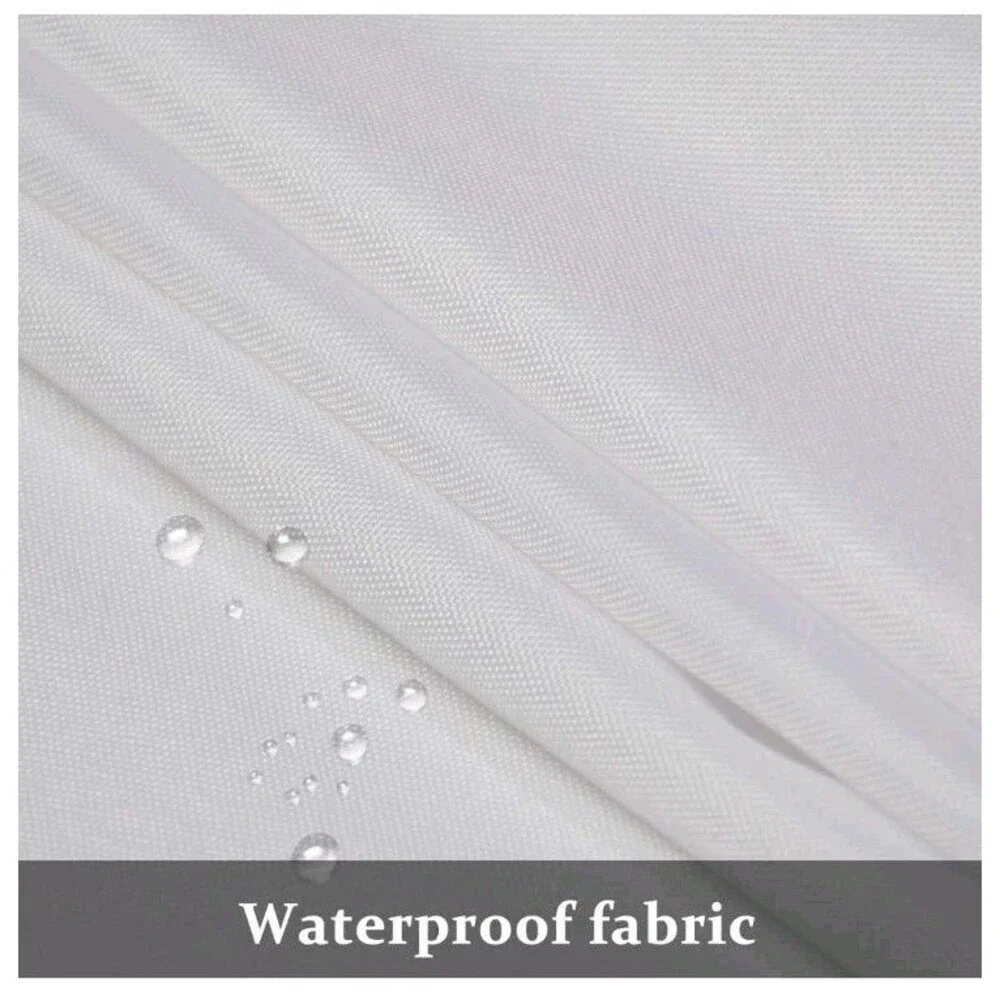 No Hook 70W x 63H Detach Button Liner Snap in Fabric Shower Curtain Replacement